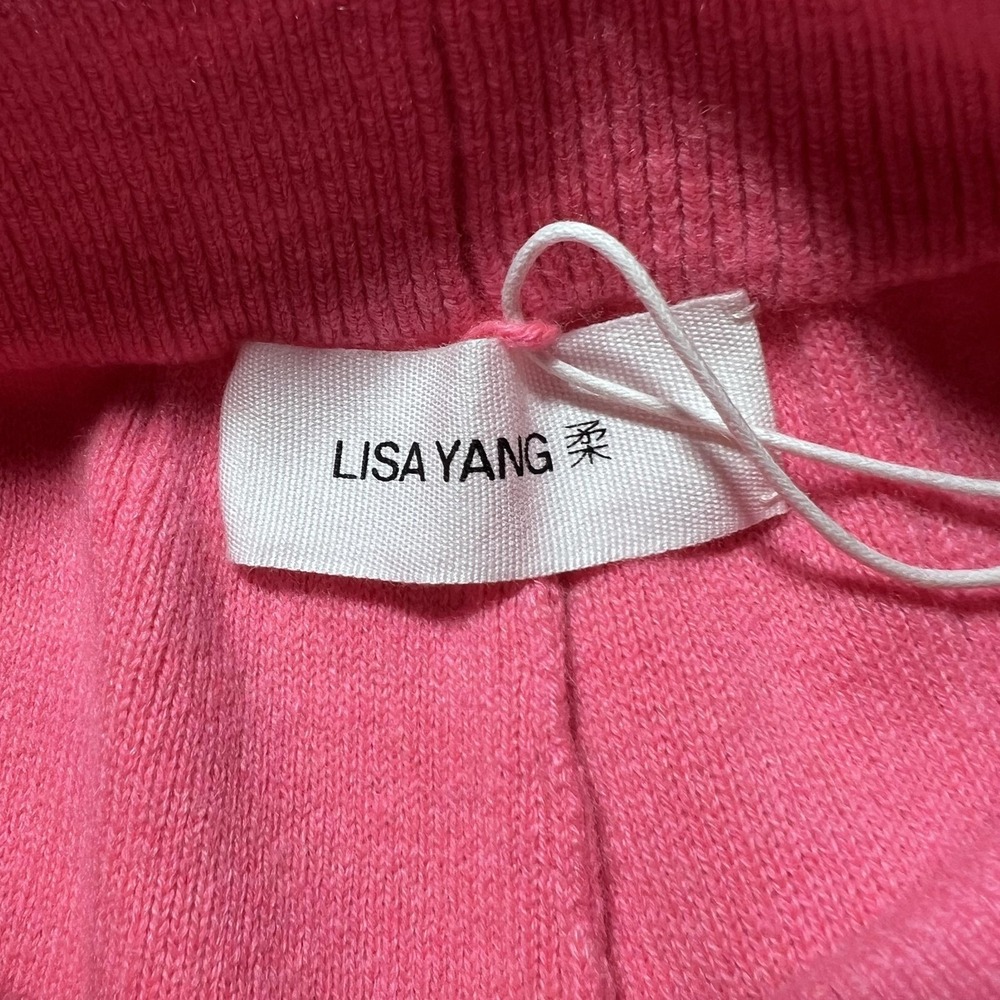 LISA YANG Pink Tilley Trousers Pants Flared Cashmere Women's Size 0 High Rise - Picture 7 of 16